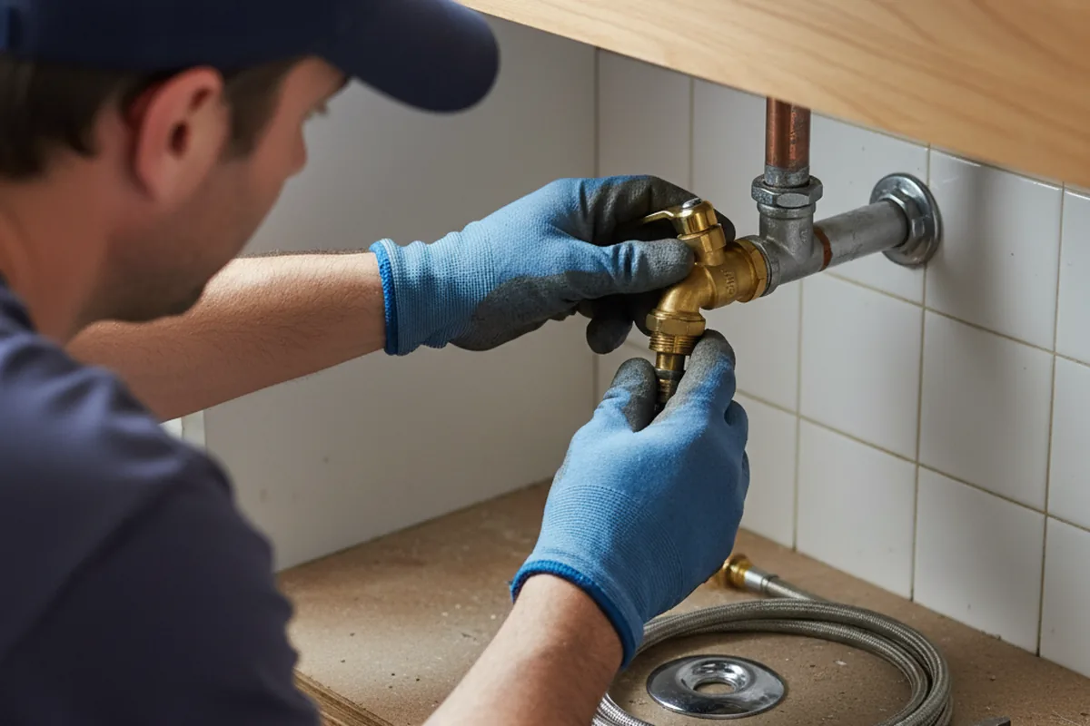Shutoff valve and fitting work during Repiping in Souderton
